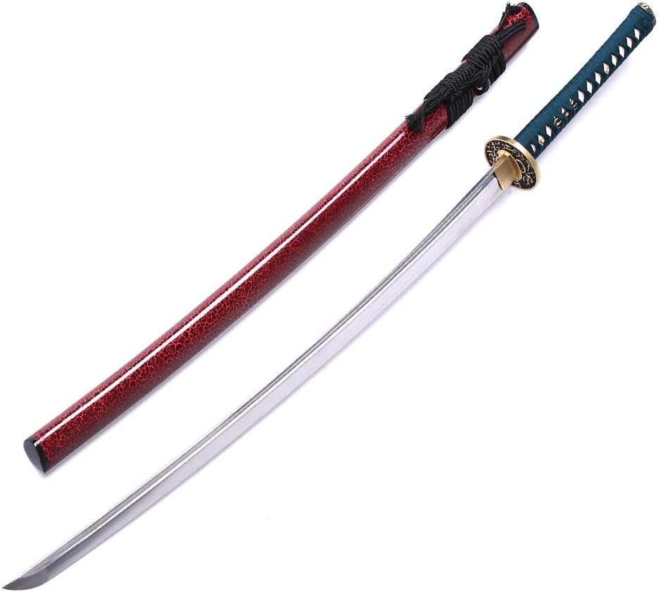 Siwode Katana,Loukongraoteng Copper Tang, Fold Forged Steel, 40-Inchs
