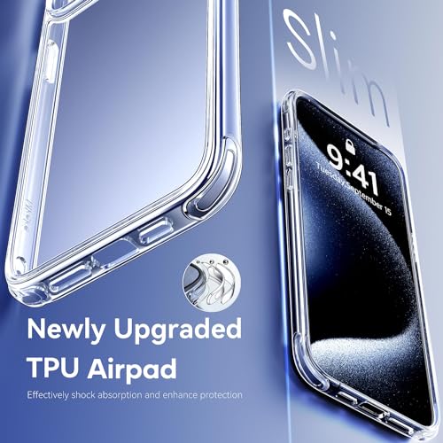 Clear Case for iPhone 15 Pro Max Phone Cases Not-Yellowing, with 2X Screen - Bild 37 von 77