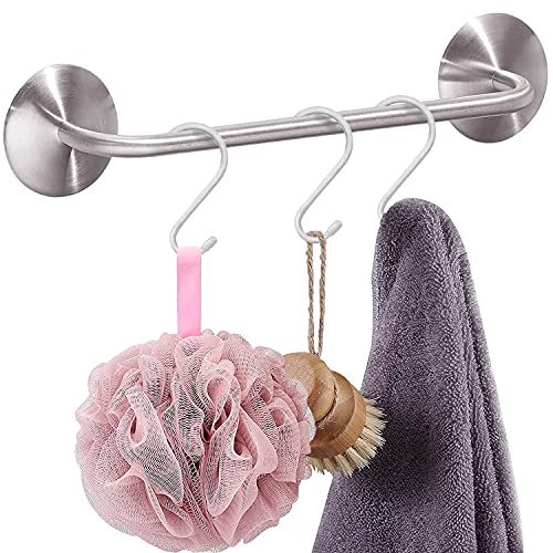 Mzekgxm Large Heavy Duty White S Hooks For Hanging, 6 Inch Non Slip Vinyl Coated Metal Closet S Hooks For Hanging Plants Outdoor Lights And Kitchen Pot Pan Cups Closet Towels Jeans Hats (4 Pack) #TOP5