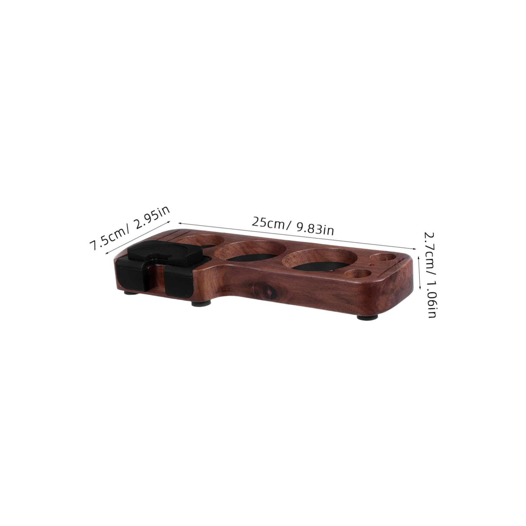 Cabilock Kaffeefilter-tamperständer Aus Holz Passend Für Siebträger Stabiler Espresso-tamperhalter Mit Organizer Für Kaffeezubehör