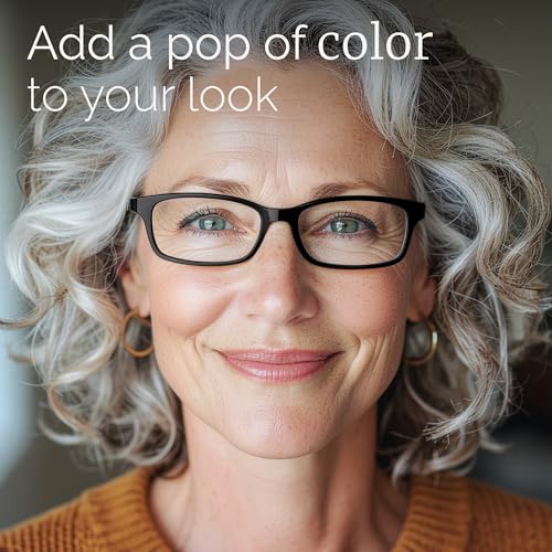 Image of Gaoye Reading Glasses for Women, 6 pack Fashion Readers for Women Men Spring Hinge Eye Glasses, Blue Light Reading Glasses