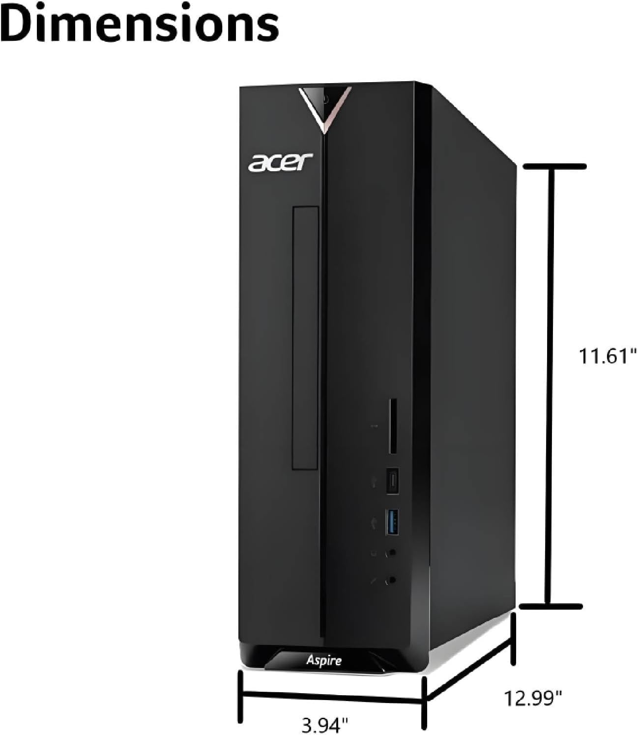 Amazon.com: Acer Aspire SFF Desk Business Desktop Computer, Intel