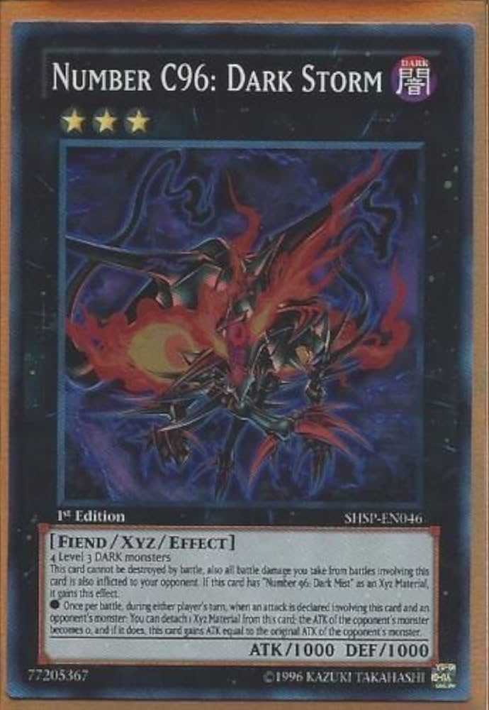 CASPER /Jazadocument レア　希少 Amazon.com: YU-GI-OH! - Number C96: Dark Storm (SHSP-EN046