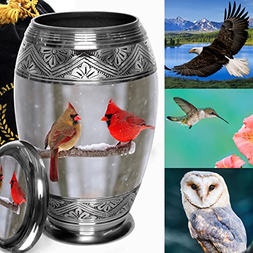 Urns with Birds Eulogy for Life