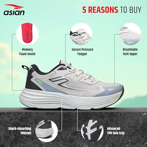 Image of ASIAN Men Boss-21 Sports Shoes with Laces for Running, Walking and Jogging | Lightweight and Comfortable Shoes for Daily use for Men & Boys | Stylish Shoes with Delightful Colour Combinations