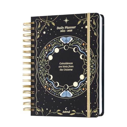 Grupo Erik: Diario Scolastico 2025 2026 Astrale, Agenda giornaliera 12 mesi, Formato A5 14,8x21cm, Agenda Astrologica 2025, Diario scuola 2025 2026 medie