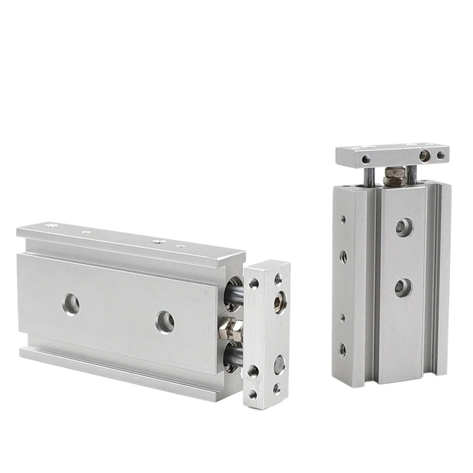 Cilindro neumático de aire de doble eje y vástago doble de acero inoxidable serie CXSM, 25 x 10, 25 x 20, 25 x 30, 25 x 40, 25 x 50, 25 x 60, 25 x 70, 25 x 80, 25 x 100 | CXSM25-40