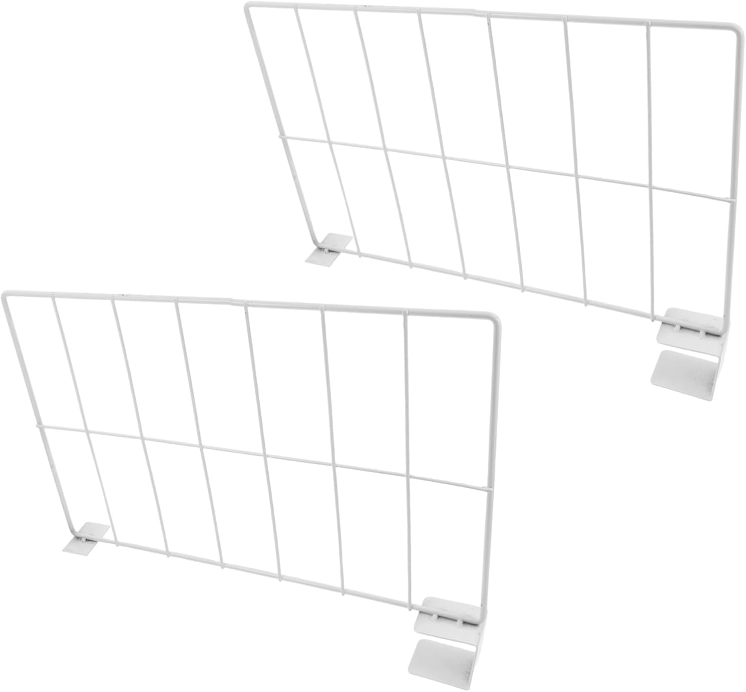 2pcs Storage Shelf Rack Dividers Heavy Duty Wire Shelving for Closet Garage Utility and Laundry Rooms