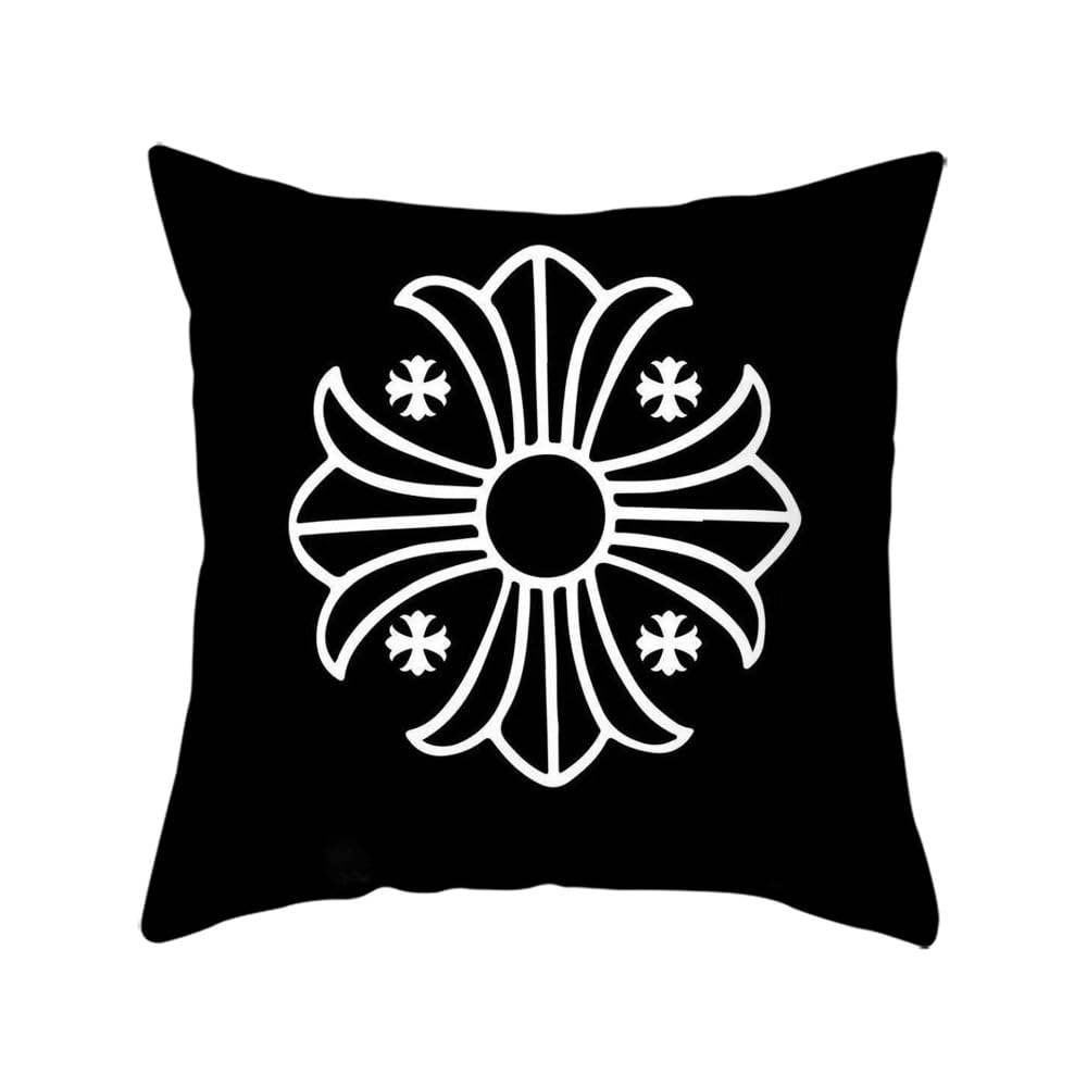 枕カバー クッションカバー 抱き枕カバー 座布団カバー スクエアピローケース 隠しファスナー 両面使用 おしゃれ 柔らかい 家庭用 車内用 (2,45×45 (リネン、両面))