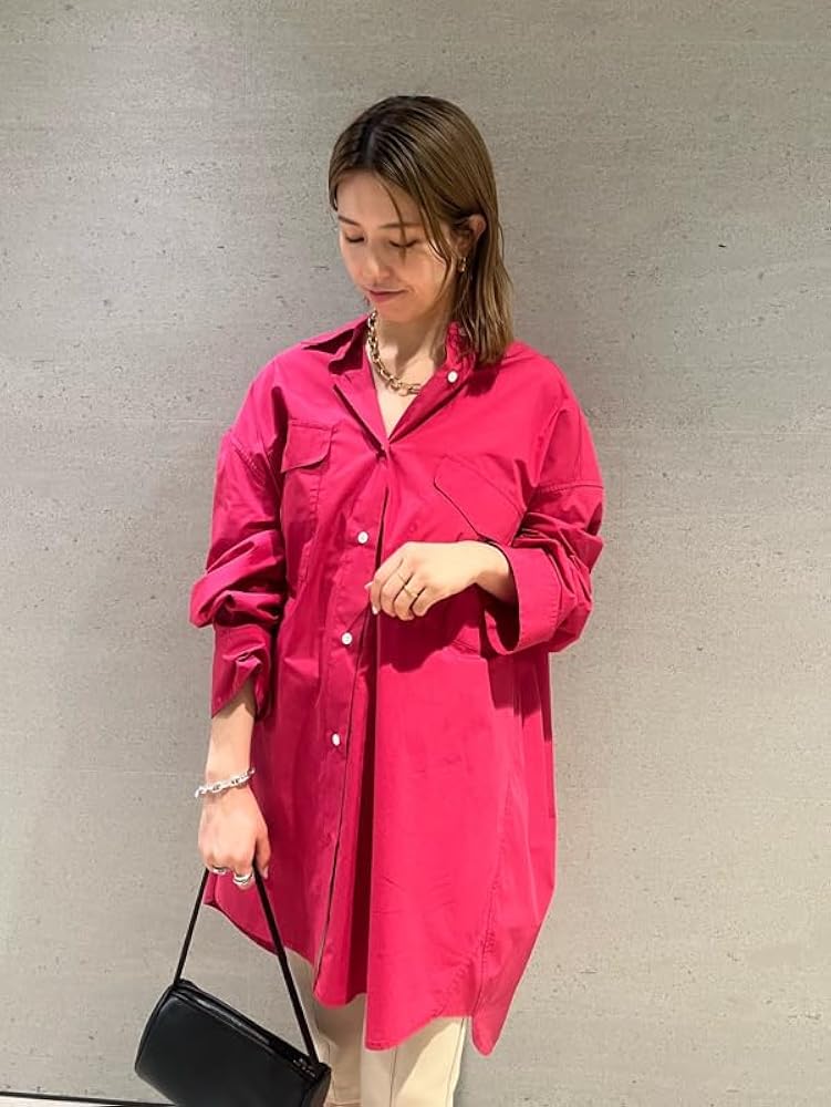 Amazon.co.jp: [フレイ アイディー] ボーイフレンドシャツミニワンピ