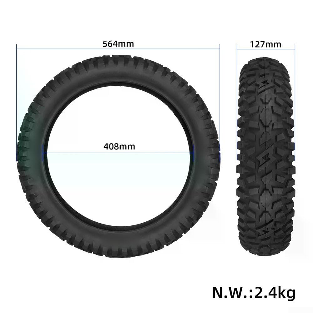 FACAIIO Neumático de bicicleta eléctrica de 20 pulgadas de 20 x 5.0, neumático grueso todoterreno con agarre mejorado, compatible con ruedas de bicicleta eléctrica de 20 x 4.0, construcción de goma
