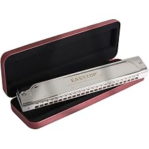 T2406S Tremolo Harmonica 24 Holes Professional Mouth Organ Polyphonic Harmonica For Adults Professional Players Students Musical Instrument key of Bb