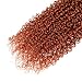 REMY Human Hair Bundle Orange Color Kinky Curly 1 Bundle Wet and Weave Colored Bundle for Women Hair Extension 26 Inch Color #350 Ginger Orange