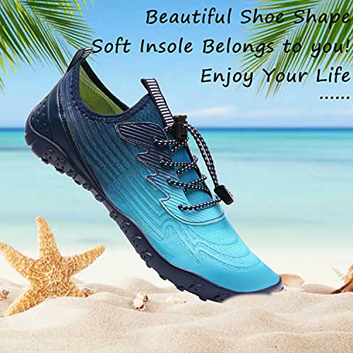 Image of YALOX Water Shoes Men's Women's Swim Shoes Outdoor Beach Barefoot Quick-Dry Aqua Pool Socks Swimming Yoga Surfing Exercise