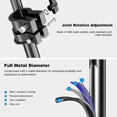 Image of Heavy Duty Light Stand 9.8ft / 3m Adjustable 10KG / 22LB Max Loading Photography Air Cushioned Tripod Stand with 1 /4 inch Thread Used for Video Light, Strobe, Reflectors, Umbrella, Softboxes