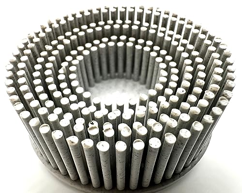 Image of 5 Pack 2 inch 120 Grit White R-Type Bristle Disc | Ceramic-Aluminum Oxide Abrasive Bristle Disc with Quick Change Roll Lock | Pack of 5 | White