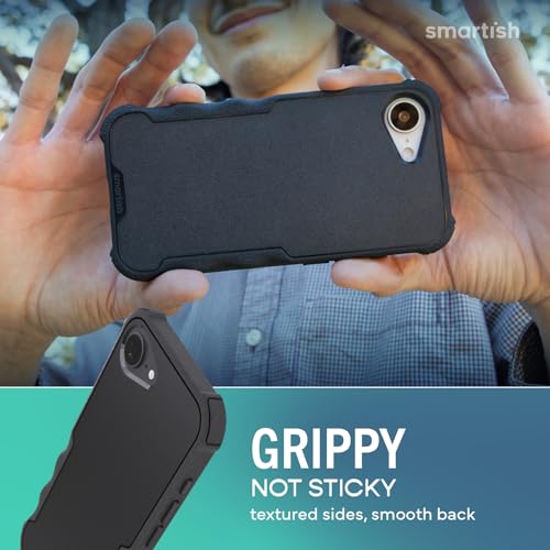 Image of Smartish iPhone 17e /16e Protective MagSafe Case - Gripzilla [Rugged + Tough] Magnetic Heavy Duty Grip Armored Slim Cover w /Drop Tested Protection for Apple iPhone 17e /16e 2025 - Custom Prints