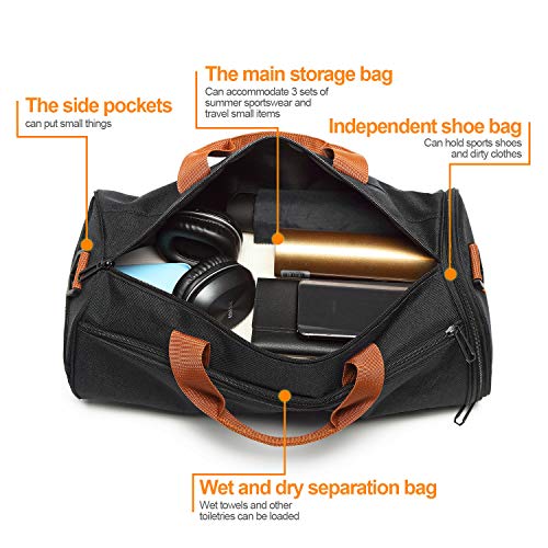 Sports Bag with Shoes Compartment and Wet Pocket - Image 4