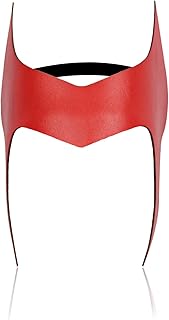 Bulex Wanda Maximoff Headpieces Cosplay Costumes Mask Crown Prop Halloween Vision Latex Headgear(A)