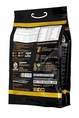 Image of MuscleTrail Gold Standard Series |60 Pouches with Shaker Inside |24G Natural Whey Protein Concentrate and isolate (1860g| 4lbs) for Muscle Building (Chocolate)