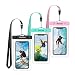 Produktbild ProCase 3Stück Wasserdicht Uni Handyhülle bis 6.9" Unterwasser Handytasche iPhone SE/XR/XS/11 Pro Max/X/8/7/6S/Plus/Galaxy S20Ultra/10Plus/ 9/8/Note/10plus/9/8/Pixel4/3/2/XL/Huawei -Teal/Rosa/Schwarz