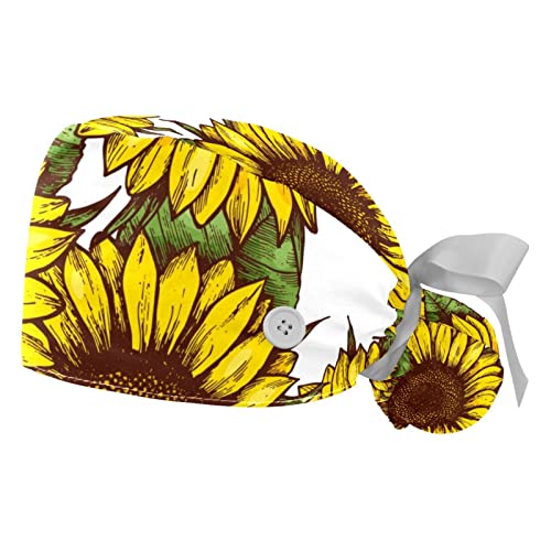 Chapeaux de travail anti-sueur JDEZ ajustables, lot de 2 casquettes de qualité supérieure