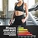 Jump Rope for Fitness, Adjustable Speed Jump Rope with Ball Bearings, Tangle-Free Skipping Rope for Women Men Kids, Durable Steel Cable with Soft Foam Handles for Cardio Workout, Weight Loss & Home Gym Exercise