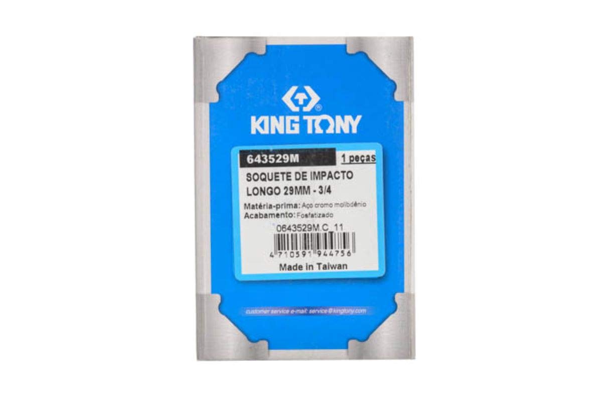 KING TONY 643529M Socket De Impacto Long 3/4" 29mm for DIYers & professionals, built for repair and installation tasks 29mm - Image 2