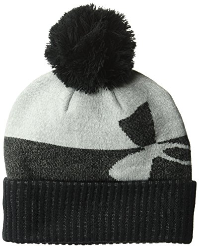 Under Armour Boys' Pom Beanie, Black (001)/Black, One Size Fits All