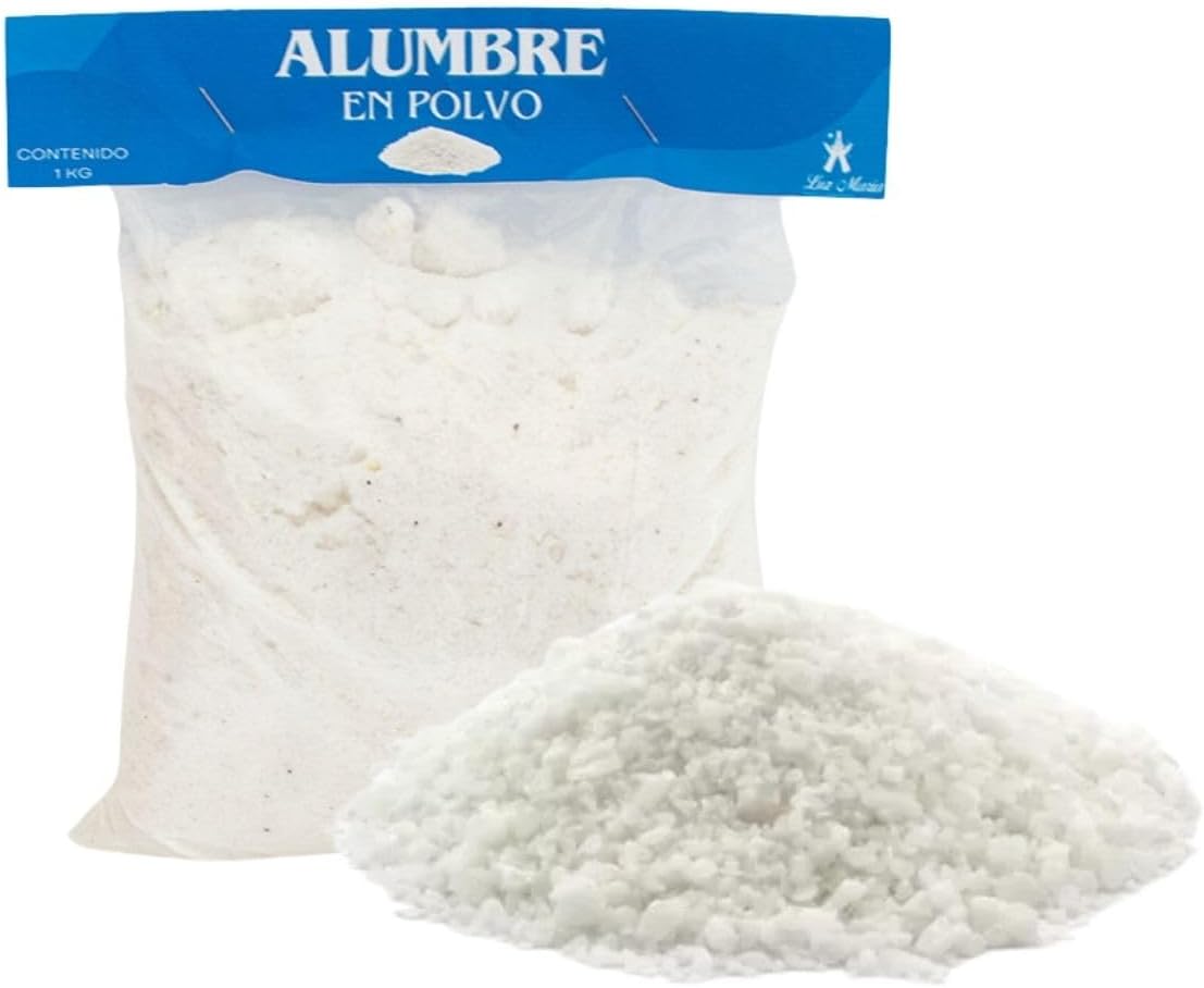 Alumbre en polvo 1 Kg | Funciona para Purificar y Limpiar agua