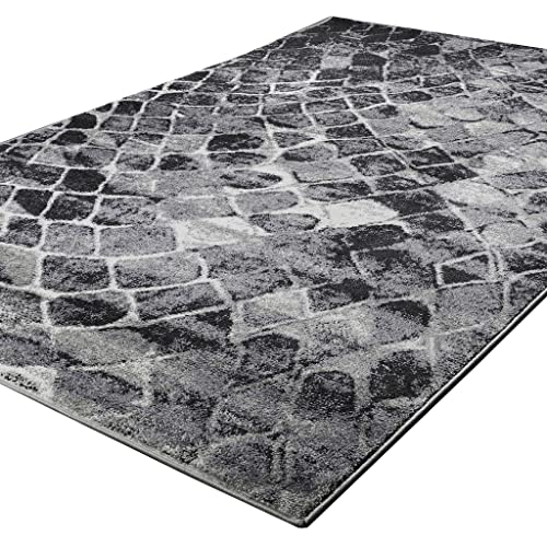 Tapis Modernsoft 4191 vert antidérapant confortable 60x110