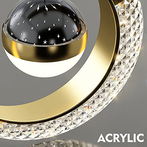 Lámpara de techo LED moderna con pantalla de acrílico y cable ajustable 6