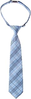 Tartan Plaid Styles Woven Microfiber Pre-tied Boy's Tie