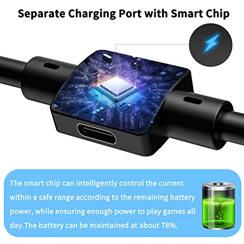 Upgraded 16Ft Link Cable For Oculus Quest 2, Oculus Charging Cable With Separate Charging Port For Ultra-Durable Power, Usb C 3.2 Gen1 Type A To C Cable For Vr Headset Accessories And Gaming Pc #TOP2