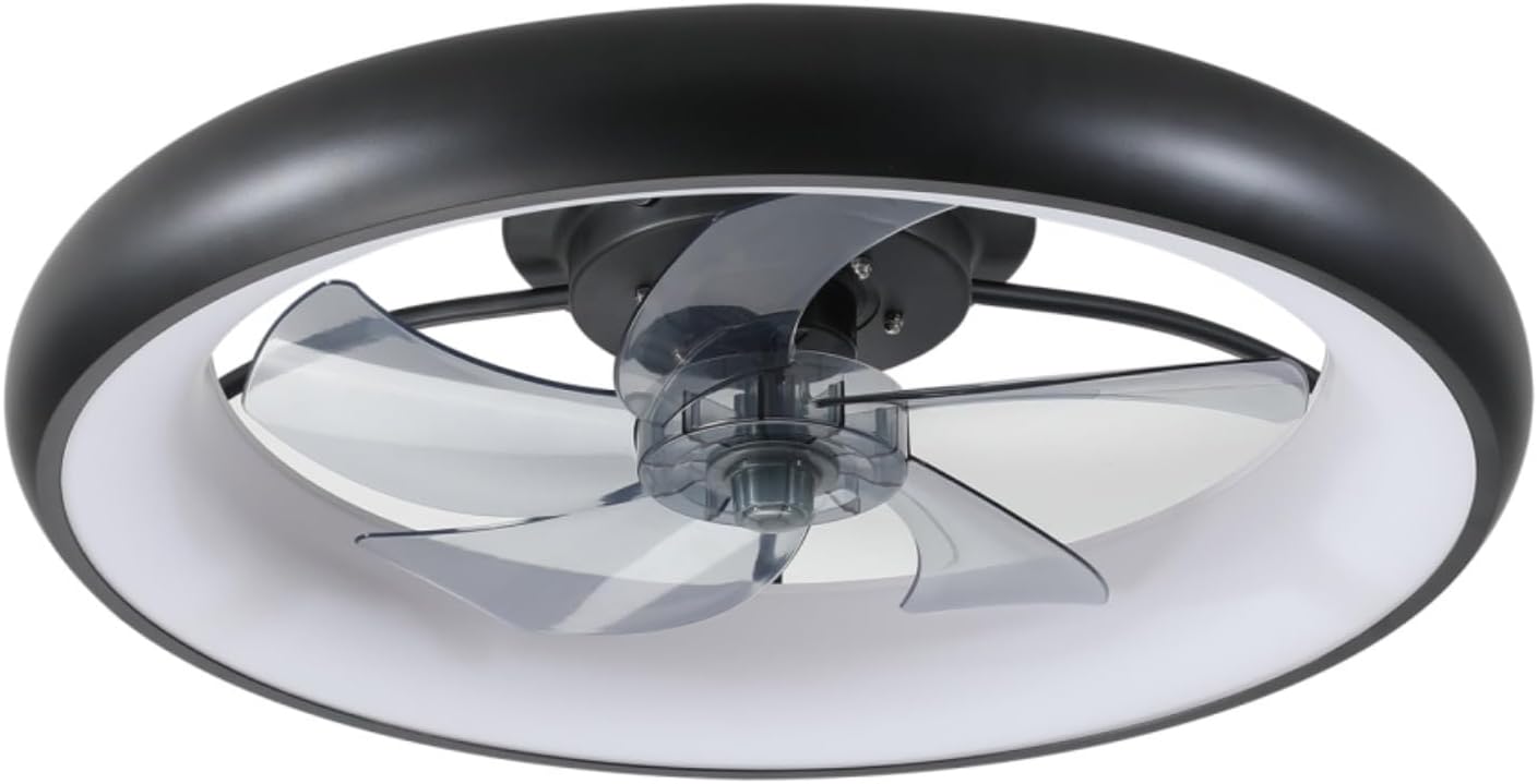 Ceiling Fan with Light dimmable LED, Modern Ceiling Fan with Light, Fan Light for Bedroom Living Room