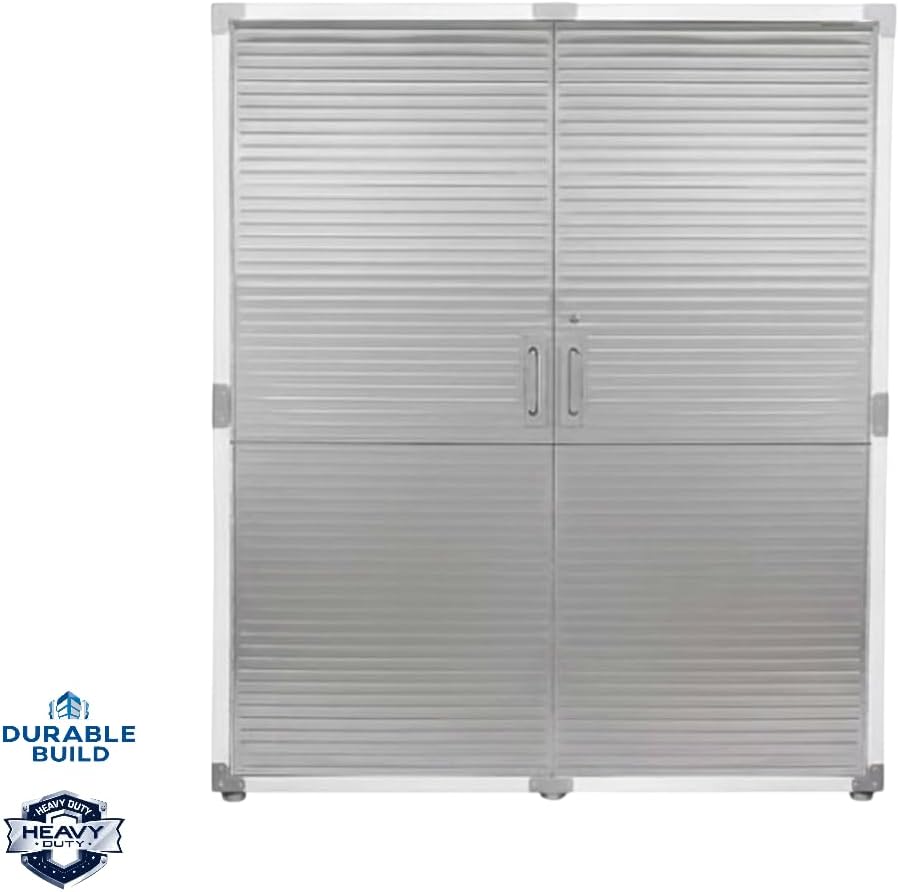 Heavy-Duty Commercial Storage Cabinet (White, 60" W x 24" D x 72" H)