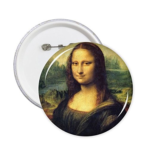 Huile Mona Lisa bouton broche pour masquer les vestes ternes