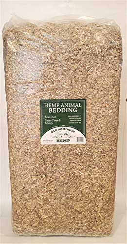 Old Dominion Hemp Hemp Animal Bedding,Horse Bedding,Chicken&Goat Bedding,1 Bag of Hemp Equals 3 Bags of Pine Shavings,Expands to 11 Cu. Ft,Low Dust, Absorbs Odors,Easy Clean up.,33 Pounds(Pack of 1)