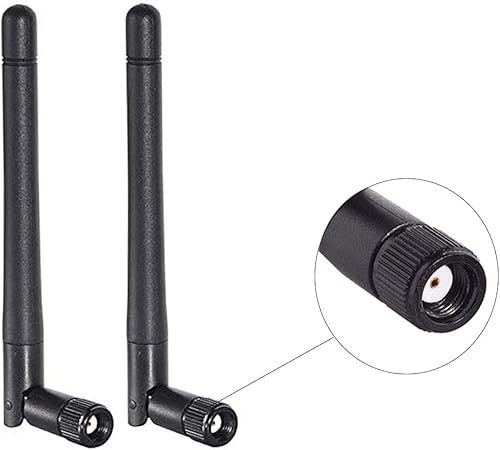 Miniatura 4 de CORONIR WiFi de banda dual 2.4GHz 5GHz 5.8GHz 3dBi MIMO RP-SMA antena macho para enrutador WiFi repetidor de señal inalámbrico tarjeta de red USB