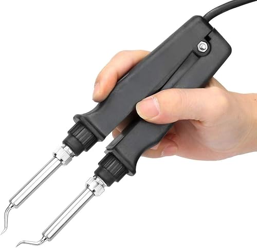 Miniatura 2 de Pinzas de soldador, estación de retrabajo SMD 220V 60W desoldadora de hierro de pinzas de soldadura, para placas de circuito montadas densamente