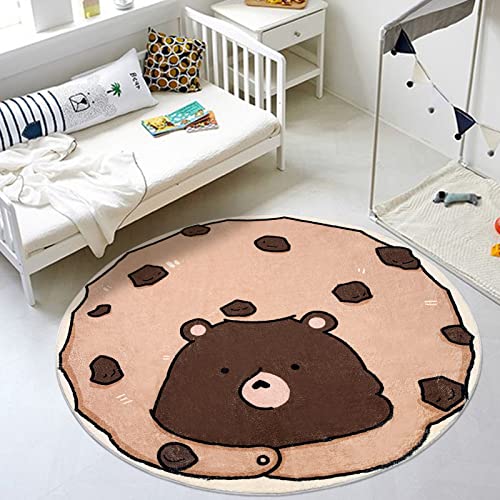 Ustide Baby Play Mat, Cute Bear Cookie Rugs For Kids Room Non Slip Super Soft Plush Area Rug For Playroom Living Room Toddlers Decor(47.2’’) #TOP6