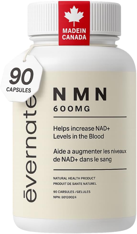 NMN Supplement 600mg – 99.6% Ultra High Purity Nicotinamide Mononucleotide for NAD+ Support, Cellular Energy & Healthy Aging – 90 Capsules | NAD+ Booster | 3-Month Supply