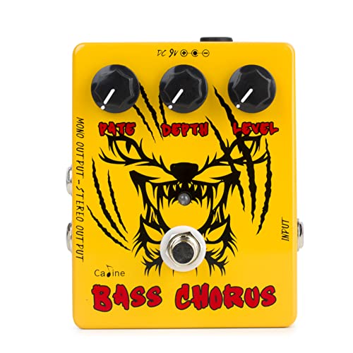 Caline BASS Chorus Pedal CP-83 Analog Circuit Design with Mono/Stereo Output Modes