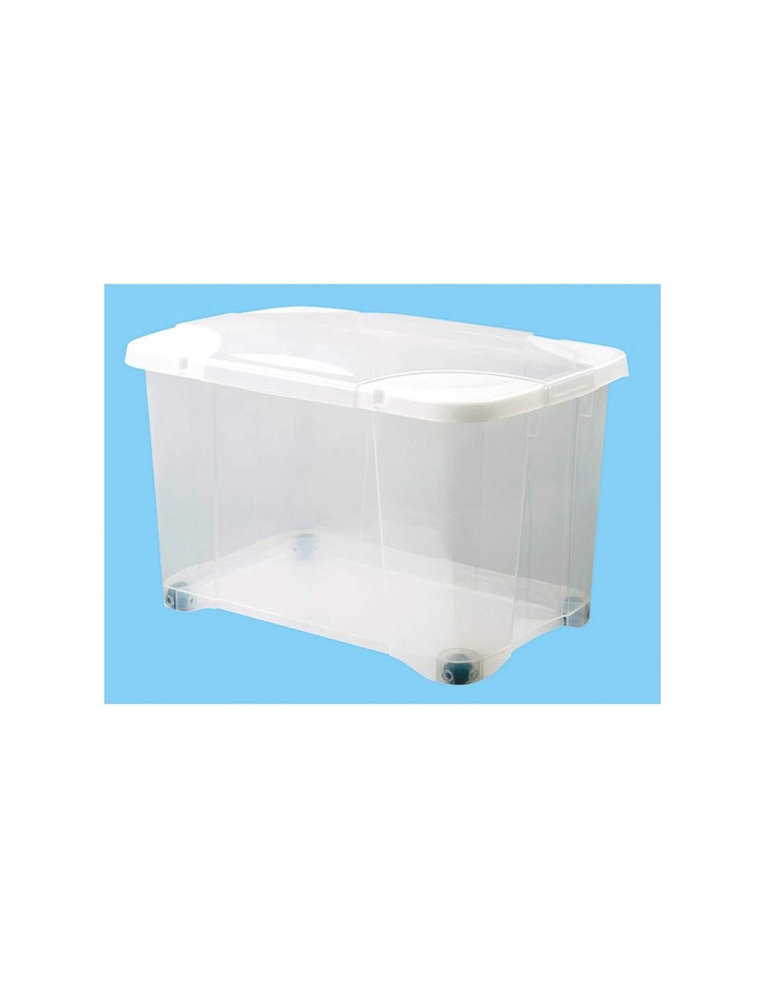 Boite de rangement EDA 40L avec roulettes pour ranger le salon