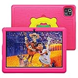 ANYWAY.GO Tablette pour Enfants 10.1 Pouces, Android 11 Kid Tablettes, HD Screen, Quad Core, 2GB RAM 32GB ROM, Kidoz Pré-Installé, avec WiFi Bluetooth, Double Caméra Tablette Éducative (Pink)