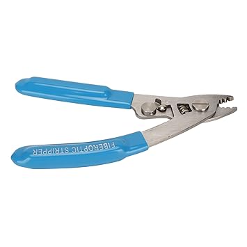 Ubersweet Fiber Optic Tools, High Security Portable Fiber Stripper Stainless Steel for Home for Installers (Blue)