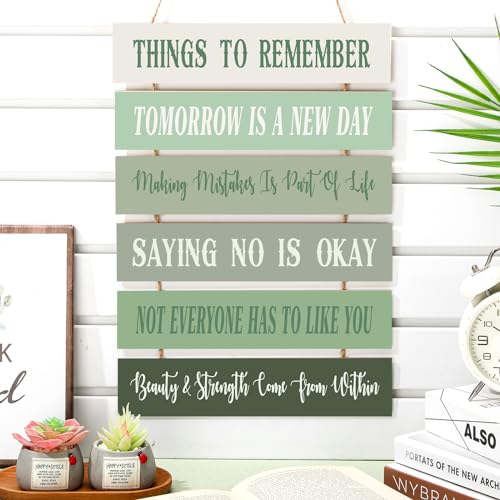 Pinkunn Inspirational Wall Art Sage Green Pink Positive Quotes Wall Decor Cute Preppy Wooden Room Sign Uplifting Encouragement Gifts for Motivational Art for Home Bedroom(Sage Green) Pinkunn Inspirational Wall Art Sage Green Pink Positive Quotes Wall Decor Cute Preppy Wooden Room Sign Uplifting Encouragement Gifts for Motivational Art for Home Bedroom(Sage Green)