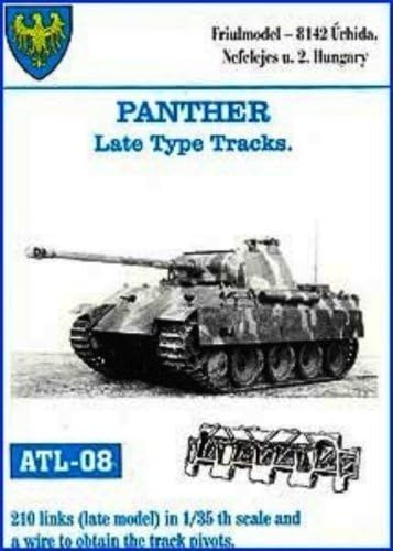 Friulmodel ATL08 1/35 Metal Track Link Set for Panther A-G (re-fitted) and Jagdpanther by Tankrats AFV Depot