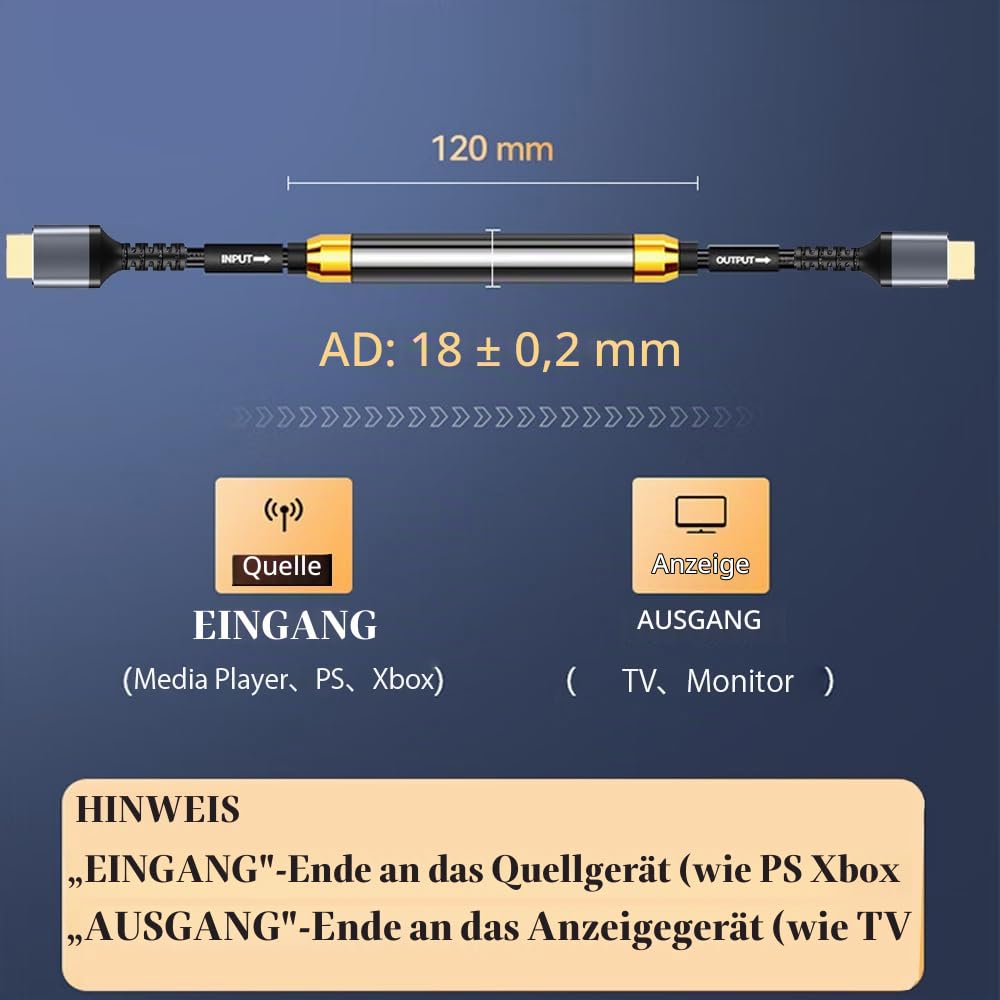 Soonsoonic 4K HDMI Kabel 30meter mit integriertem Signalverstärker | HDMI 2.0 Hochgeschwindigkeitskabel & 4K@60Hz 2K 1080P 3D ARC Ethernet Kabel | für UHD TV Monitor Laptop Xbox PS4/PS5 ect
