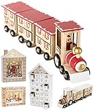 🍬🍫 Erstellen Sie Ihren persönlichen Weihnachtskalender - Bei unseren Holzadventskalendern sind keine Inhalte vorgeschrieben. Egal ob Süßigkeiten, Gutscheine oder sonstige Geschenke - Befüllen Sie diesen Adventskalender individuell nach Ihren Vorstellungen!